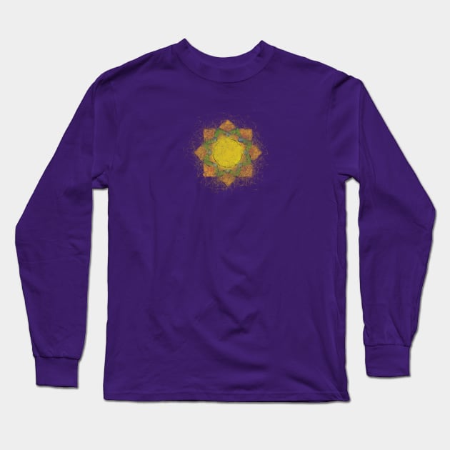 Ethereal Lotus Flower Long Sleeve T-Shirt by Braznyc